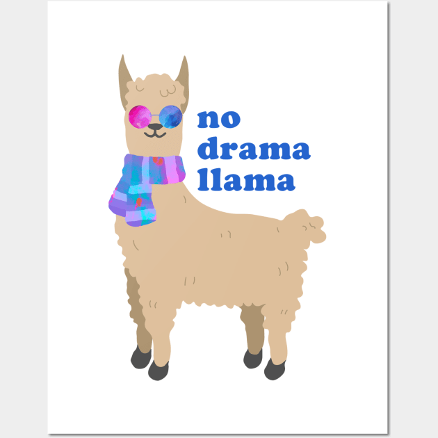 No Drama Llama Wall Art by lolosenese